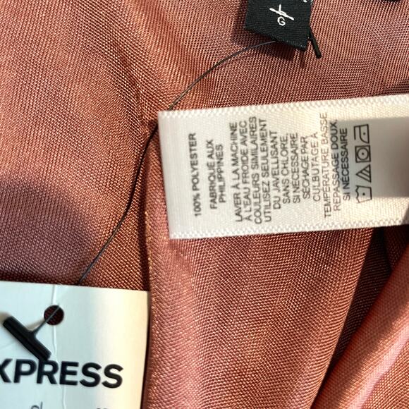 Express large ruched adjustable tie sleeve blouse top TB2 2189 - Picture 5 of 11